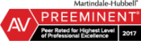 Martindale-Hubbell® AV Preeminent®: Peer rated for the highest level of professional excellence 