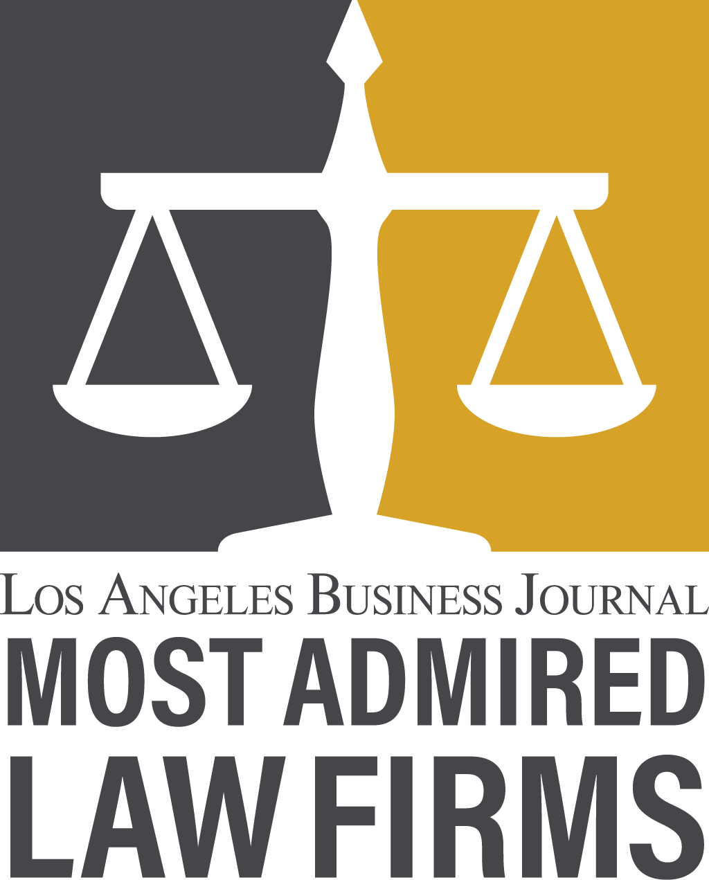 Los Angeles business Journal most admired law firms
